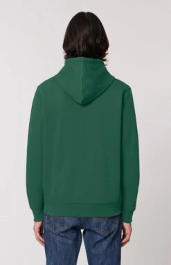 Unisex Hoodie Aus Bio-Baumwolle - Bottle Green 9 Unisex Hoodie Aus Bio-Baumwolle - Bottle Green -MELA Geschaft STSU812 224 Bottle Green Pulli mit Kapuze Basic Rueckansicht Maenner Oeko Fashion vegan 1280x1280