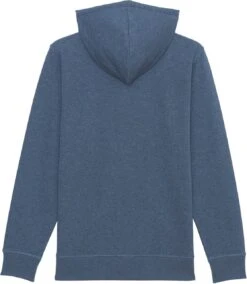 MELA Geschaft -MELA Geschaft STSU820 652 Kapuzen Sweatshirtjacke Rueckansicht Blau Meliert Maenner Frauen Fair Trade 1280x1280