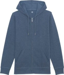Unisex Kapuzenjacke Aus Bio-Baumwolle - Dark Heather Blue