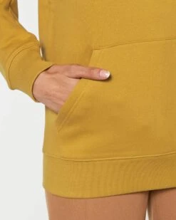 Unisex Hoodie Aus Bio-Baumwolle - Ochre -MELA Geschaft STSU822 048 ochre Sweatshirt dicker Stoff doppelgesteppte Naehte recyceltes Polyester naturbewusst 1280x1280