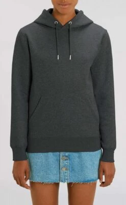 Unisex Hoodie Aus Bio-Baumwolle - Dark Heather Grey -MELA Geschaft STSU822 651 Hoodie fair hergestellt dunkelgrau meliert 1280x1280