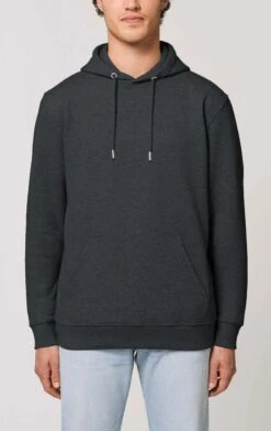 Unisex Hoodie Aus Bio-Baumwolle - Dark Heather Grey -MELA Geschaft STSU822 651 Kapuzenpulli bio baumwolle drak heather grey 1280x1280