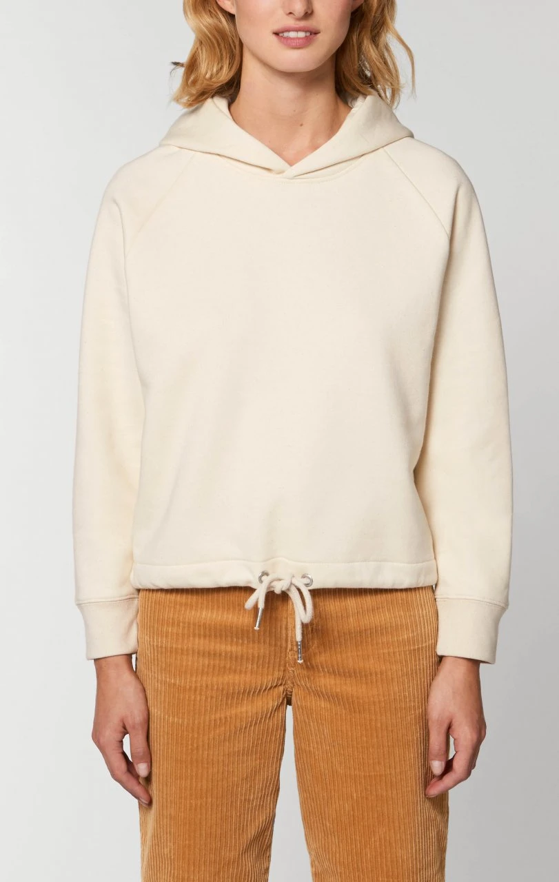 Kurzer Hoodie Aus Bio-Baumwolle - Natural Raw 4 Kurzer Hoodie Aus Bio-Baumwolle - Natural Raw – Bild 4