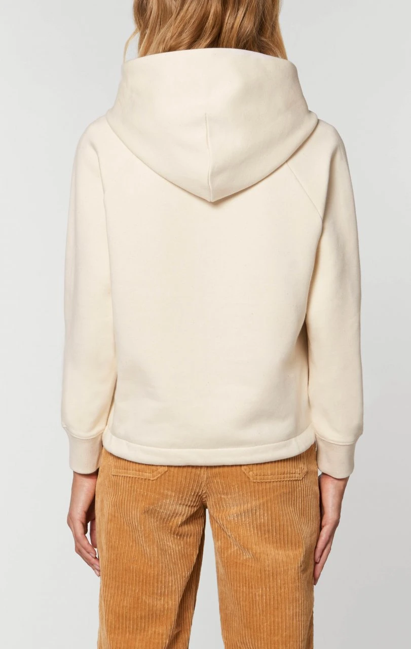 Kurzer Hoodie Aus Bio-Baumwolle - Natural Raw 5 Kurzer Hoodie Aus Bio-Baumwolle - Natural Raw – Bild 5