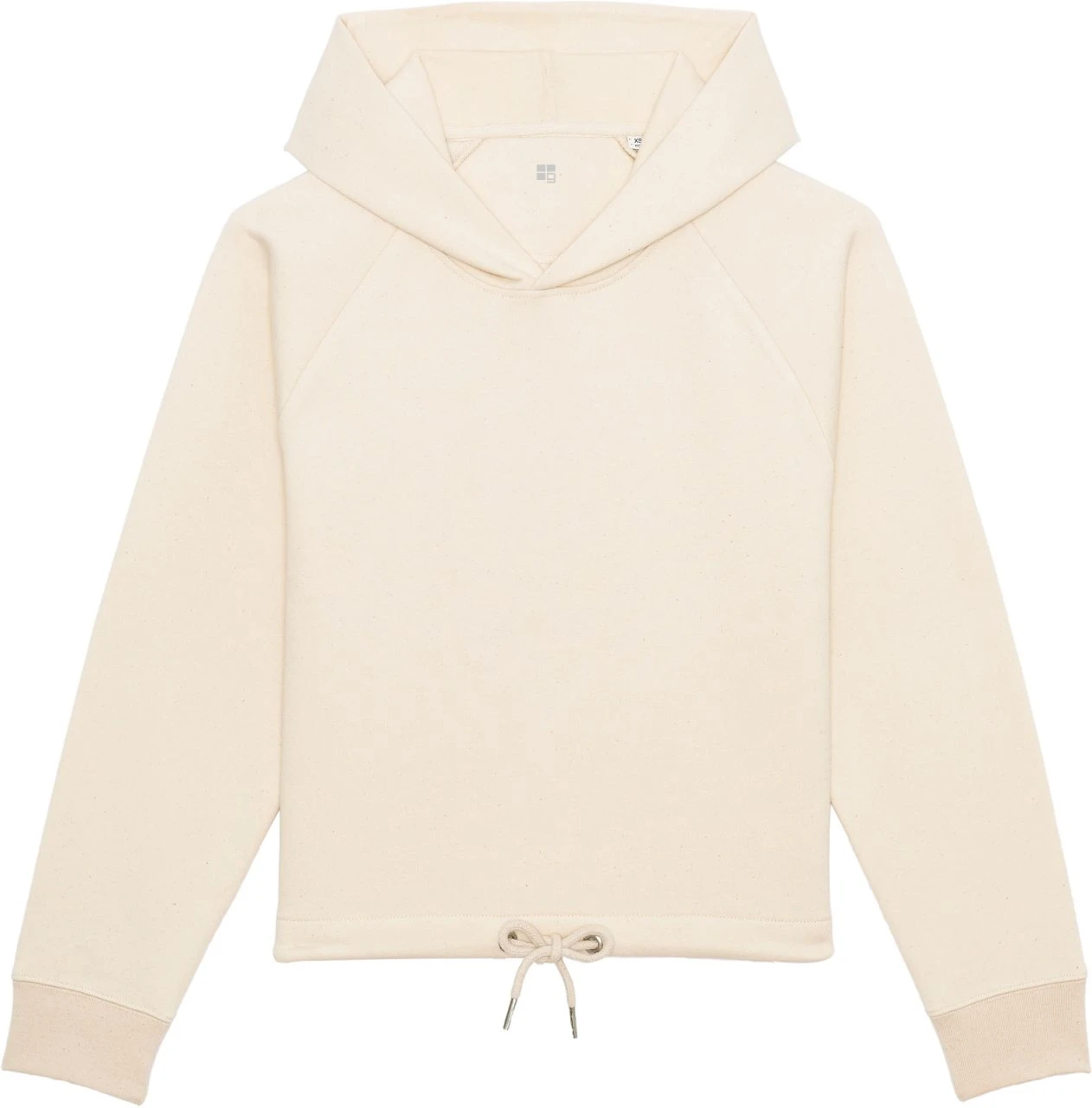 Kurzer Hoodie Aus Bio-Baumwolle - Natural Raw 1 Kurzer Hoodie Aus Bio-Baumwolle - Natural Raw