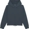 Kurzer Hoodie Aus Bio-Baumwolle - India Ink Grey