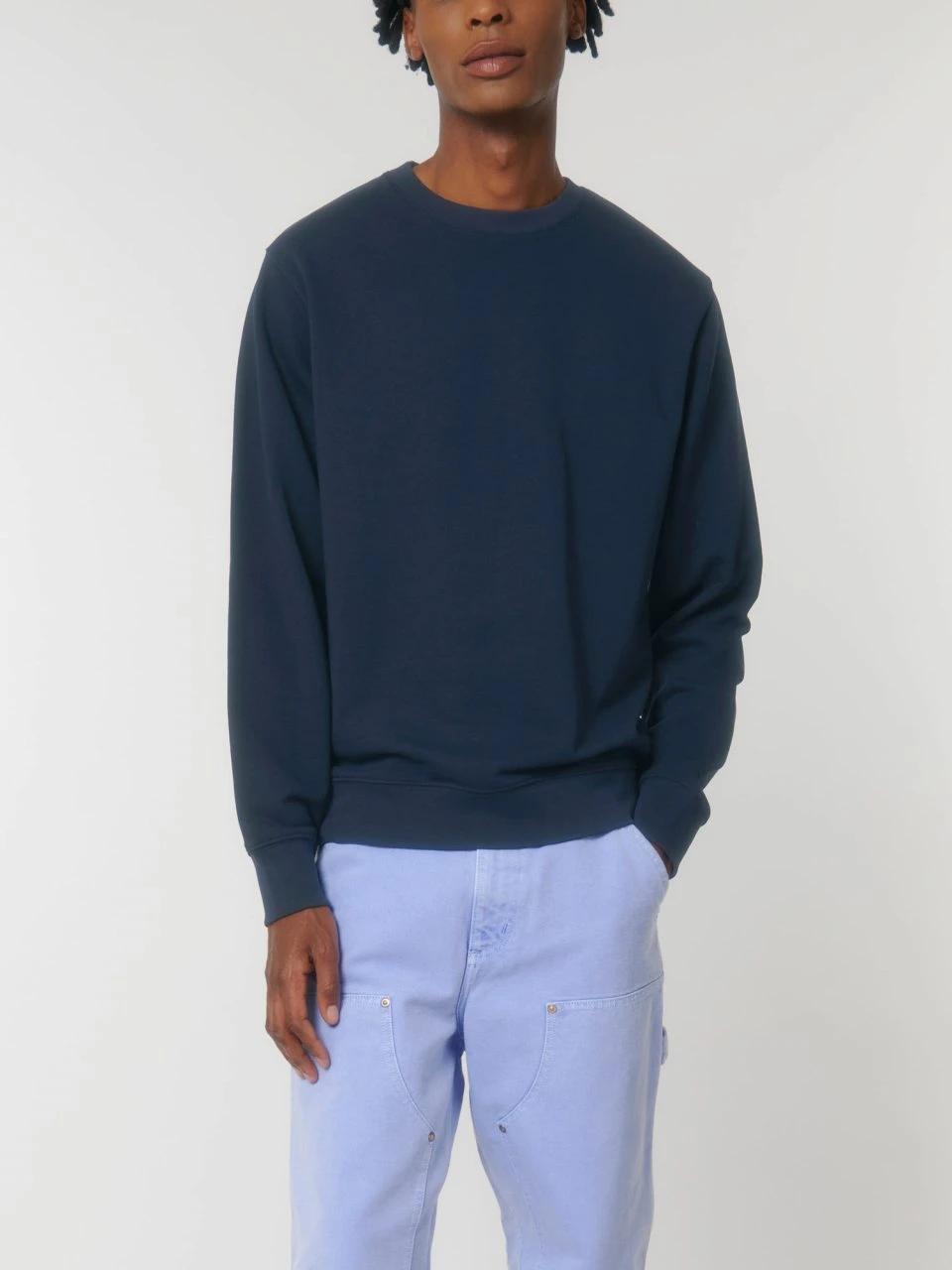 Terry Sweatshirt Aus Bio-Baumwolle - French Navy 3 Terry Sweatshirt Aus Bio-Baumwolle - French Navy – Bild 3