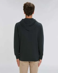 Unisex Kapuzenjacke Aus Bio-Baumwolle - Black 11 Unisex Kapuzenjacke Aus Bio-Baumwolle - Black -MELA Geschaft U820 002 Nachhaltige Kapuzenjacke Terry Innenseite mm back 1280x1280