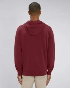 Unisex Kapuzenjacke Aus Bio-Baumwolle - Burgundy 10 Unisex Kapuzenjacke Aus Bio-Baumwolle - Burgundy -MELA Geschaft U820 244 Hochwertiger Kapuzen Hoodie Zipper mm back 1280x1280