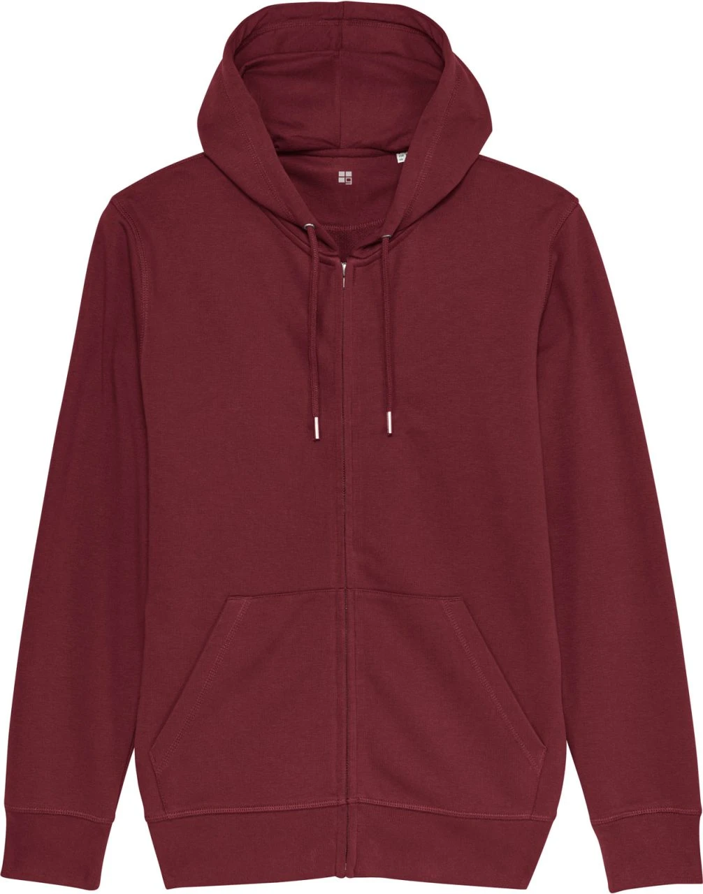 Unisex Kapuzenjacke Aus Bio-Baumwolle - Burgundy 1 Unisex Kapuzenjacke Aus Bio-Baumwolle - Burgundy
