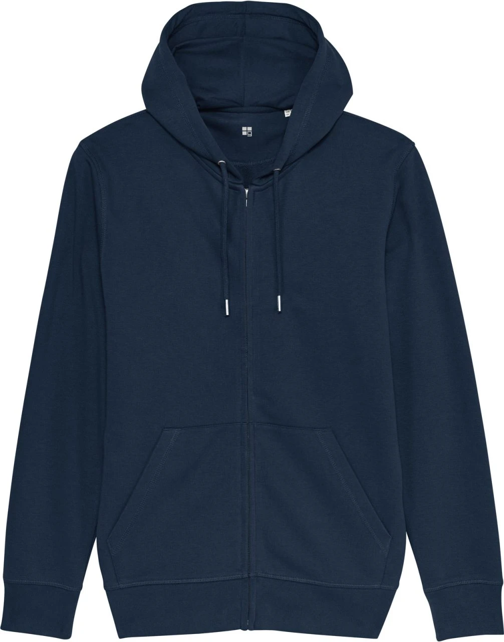 Unisex Kapuzenjacke Aus Bio-Baumwolle - French Navy 1 Unisex Kapuzenjacke Aus Bio-Baumwolle - French Navy