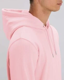 Unisex Hoodie Aus Bio-Baumwolle - Cotton Pink -MELA Geschaft U822 005 Pullover mit Kapuze oeko bio vegan mm detail 1280x1280