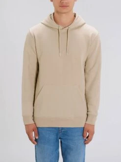 Unisex Hoodie Aus Bio-Baumwolle - Desert Dust -MELA Geschaft U822 028 Herren Kapuzen Sweatshirt faire Herstellung mm front 1280x1280