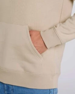 Unisex Hoodie Aus Bio-Baumwolle - Desert Dust -MELA Geschaft U822 028 Hoodie mit grosser Kaengurutasche mm detail2 1280x1280