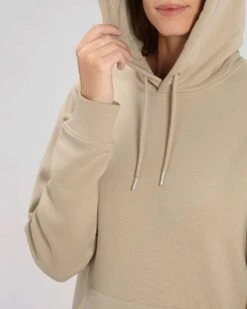 Unisex Hoodie Aus Bio-Baumwolle - Desert Dust -MELA Geschaft U822 028 Pullover mit Kapuze Frauen hochwertige Verarbeitung fm detail 1280x1280