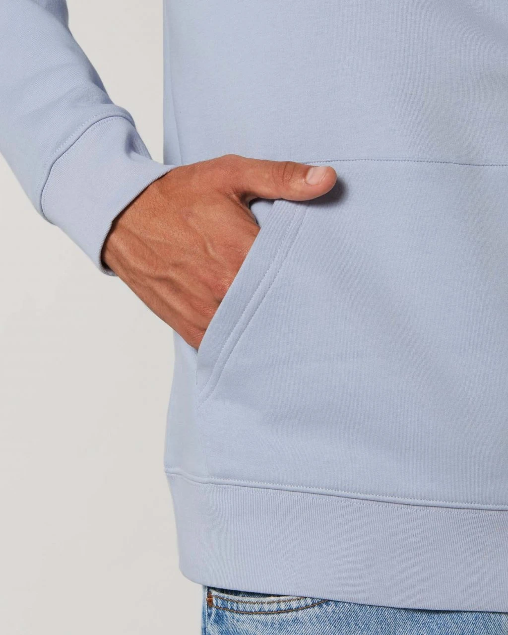 Unisex Hoodie Aus Bio-Baumwolle - Serene Blue 5 Unisex Hoodie Aus Bio-Baumwolle - Serene Blue – Bild 5