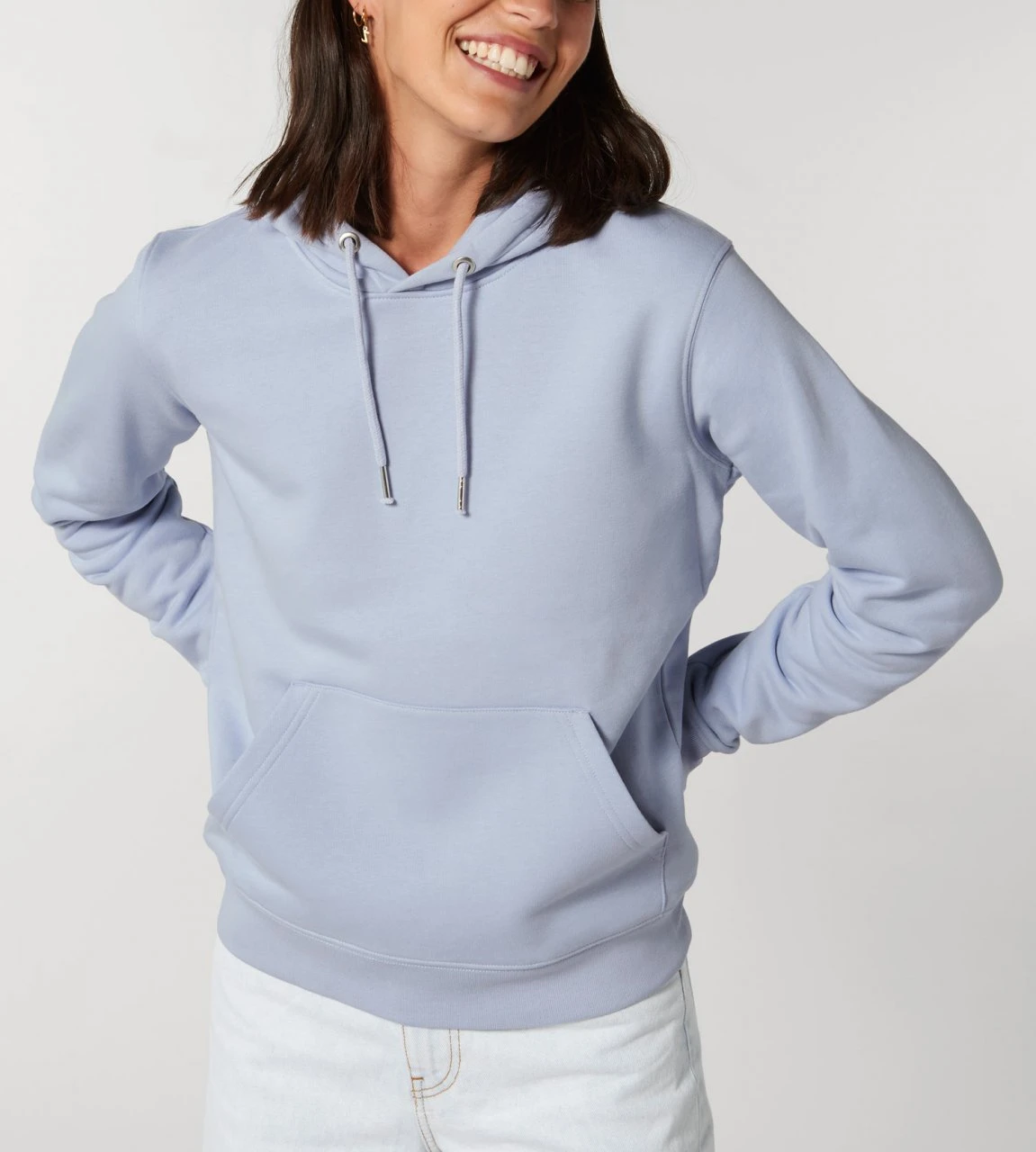 Unisex Hoodie Aus Bio-Baumwolle - Serene Blue 7 Unisex Hoodie Aus Bio-Baumwolle - Serene Blue – Bild 7