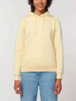 Unisex Hoodie Aus Bio-Baumwolle - Butter 17 Unisex Hoodie Aus Bio-Baumwolle - Butter -MELA Geschaft U822 078 07 schwerer Unisex Hoodie in hellem gelb aus nachhaltigem Materialmix fair produziert 1280x1280