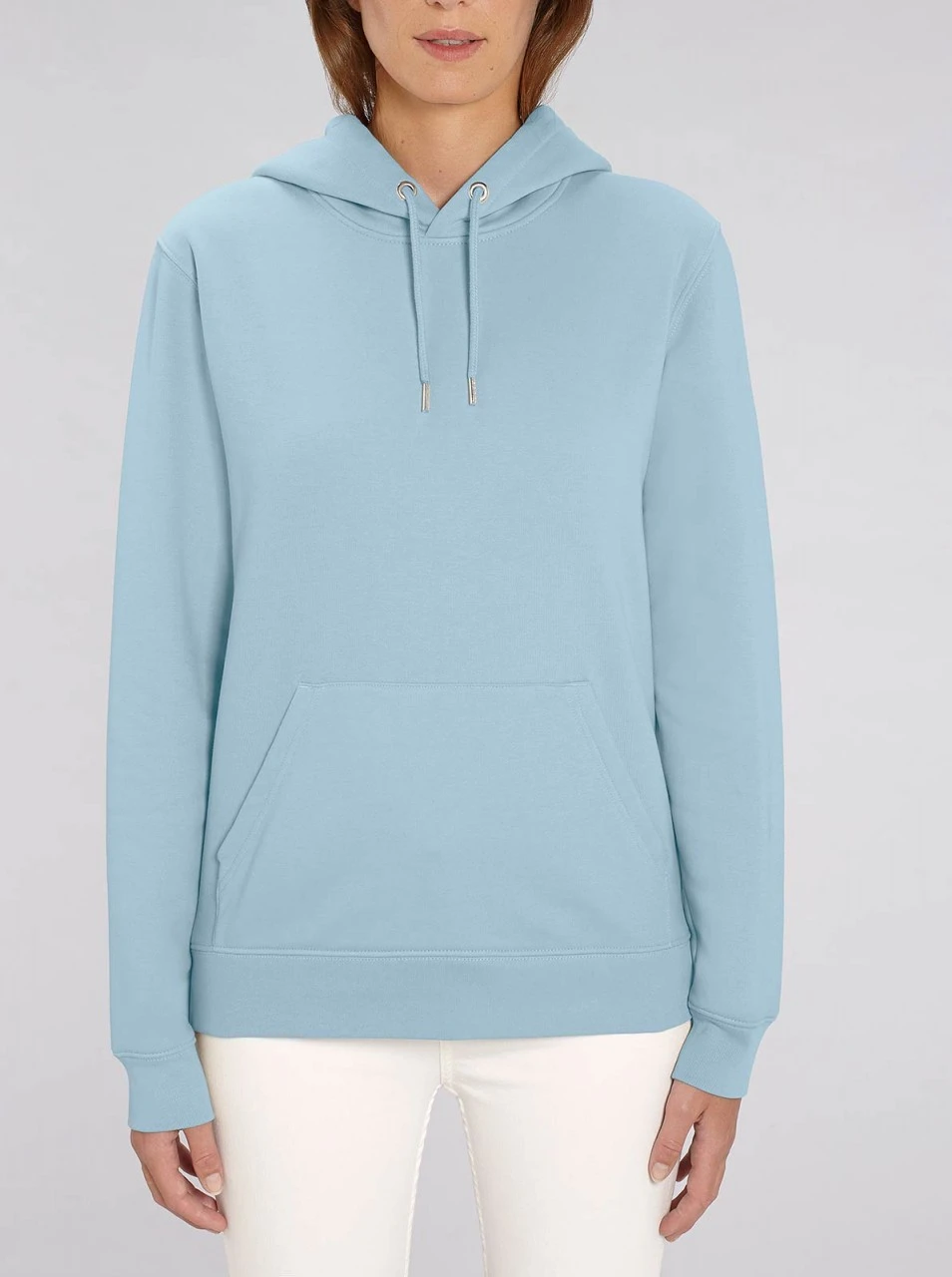 Unisex Hoodie Aus Bio-Baumwolle - Sky Blue 5 Unisex Hoodie Aus Bio-Baumwolle - Sky Blue – Bild 5