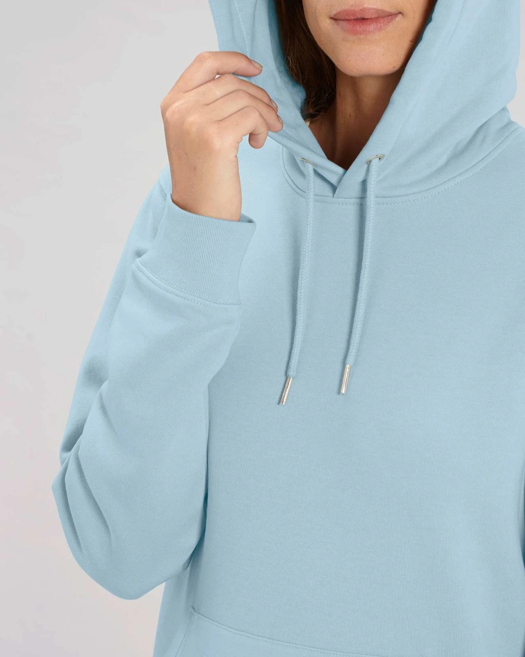 Unisex Hoodie Aus Bio-Baumwolle - Sky Blue 8 Unisex Hoodie Aus Bio-Baumwolle - Sky Blue – Bild 8