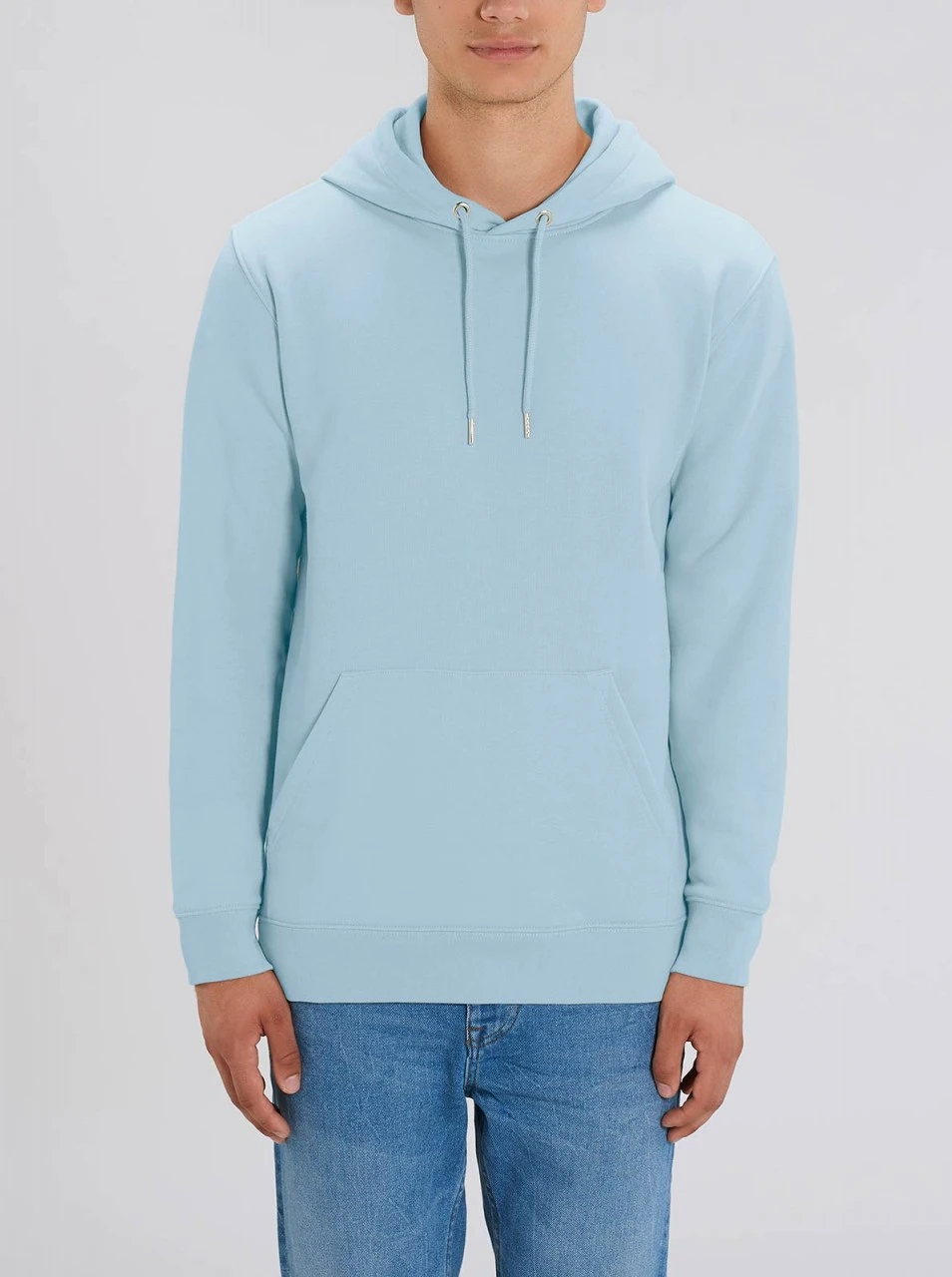 Unisex Hoodie Aus Bio-Baumwolle - Sky Blue 3 Unisex Hoodie Aus Bio-Baumwolle - Sky Blue – Bild 3