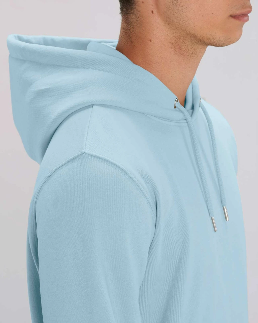 Unisex Hoodie Aus Bio-Baumwolle - Sky Blue 7 Unisex Hoodie Aus Bio-Baumwolle - Sky Blue – Bild 7