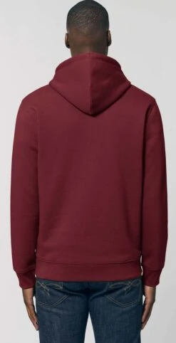Unisex Hoodie Aus Bio-Baumwolle - Burgundy -MELA Geschaft U822 244 Maenner Kapuzenpulli oekofair vegan burgundy mm back 1280x1280