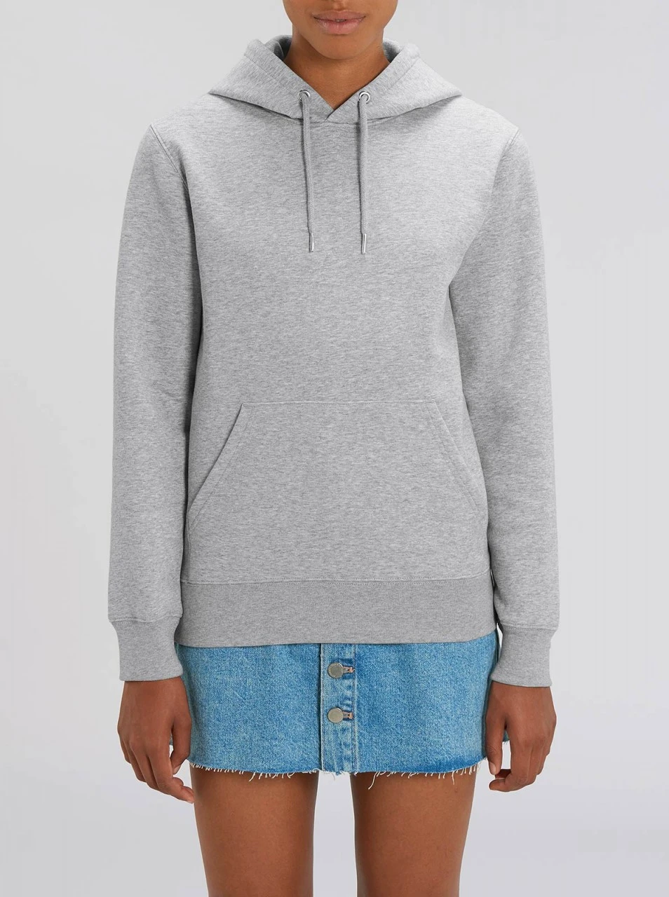 Unisex Hoodie Aus Bio-Baumwolle - Heather Grey 9 Unisex Hoodie Aus Bio-Baumwolle - Heather Grey – Bild 9