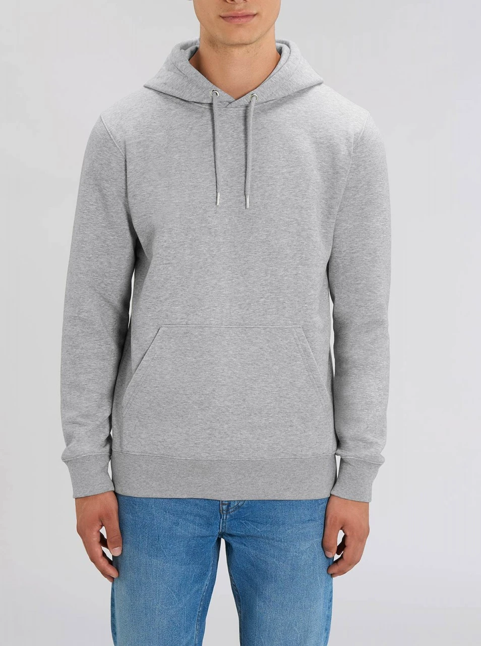 Unisex Hoodie Aus Bio-Baumwolle - Heather Grey 3 Unisex Hoodie Aus Bio-Baumwolle - Heather Grey – Bild 3