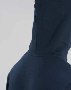 Unisex Hoodie Aus Bio-Baumwolle - French Navy -MELA Geschaft U822 727 Basic Hoodie einfarbig doppellagige Kapuze mm detail1 1280x1280