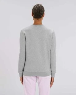 Unisex Sweatshirt Aus Bio-Baumwolle - Heather Grey -MELA Geschaft U823 250 Frauen Pulli zertifizierte Biobaumwolle fm back 1280x1280