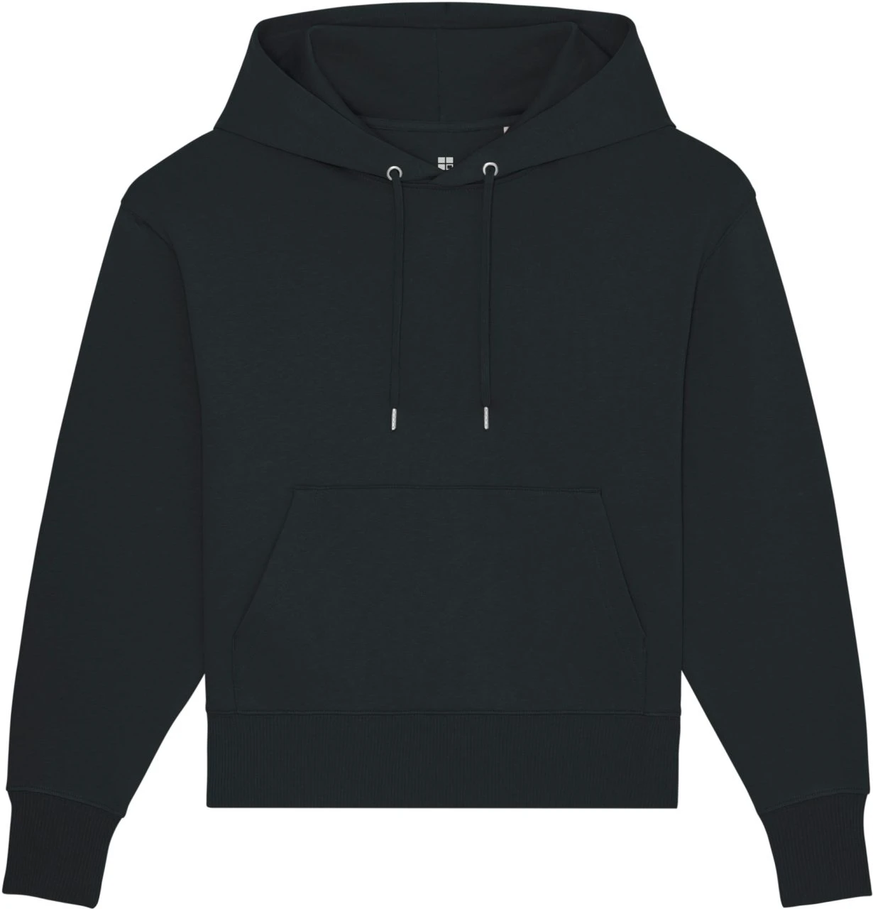 Oversized Unisex Hoodie Aus Bio-Baumwolle - Black 1 Oversized Unisex Hoodie Aus Bio-Baumwolle - Black