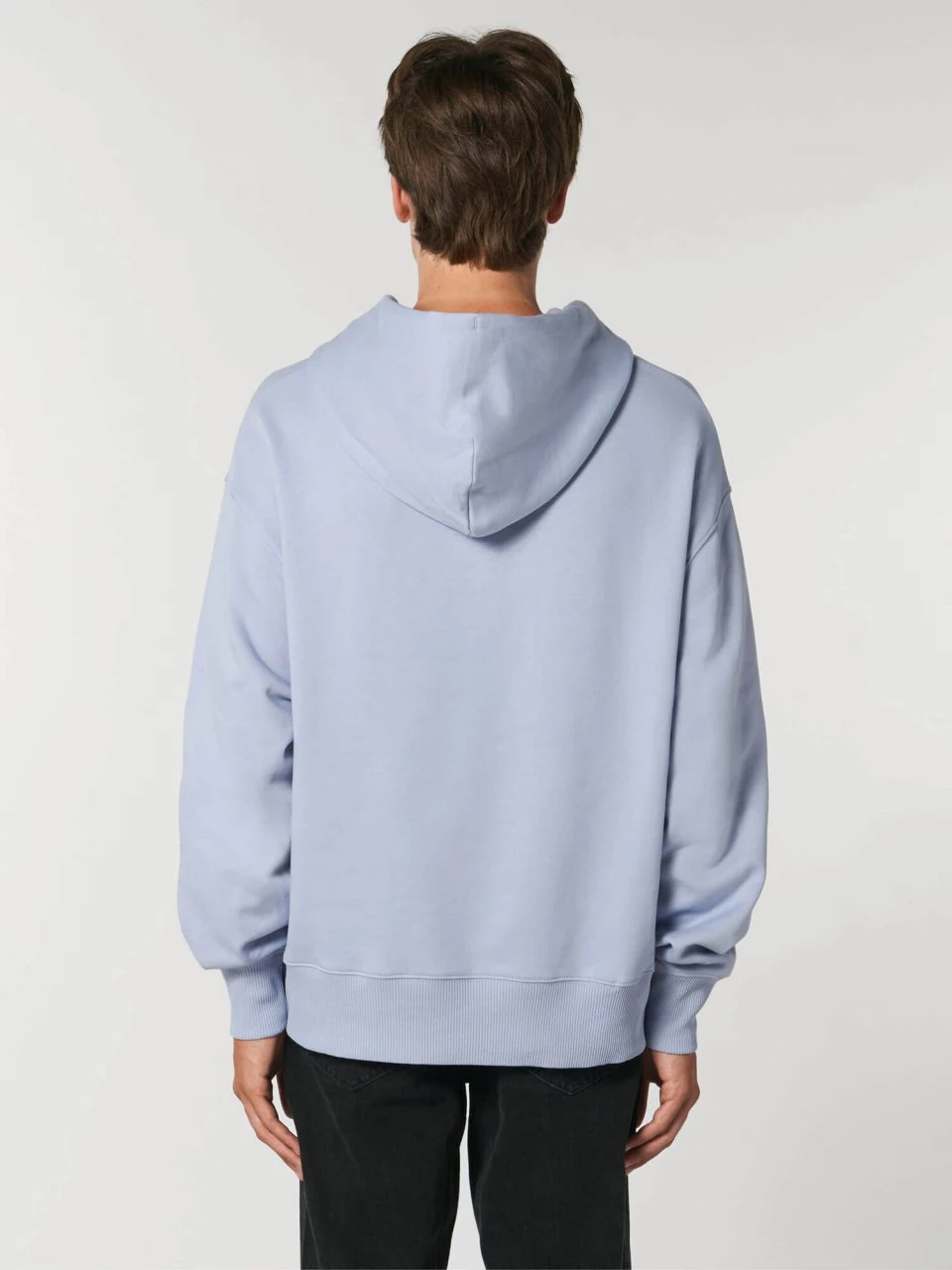Oversized Unisex Hoodie Aus Bio-Baumwolle - Serene Blue 9 Oversized Unisex Hoodie Aus Bio-Baumwolle - Serene Blue – Bild 9
