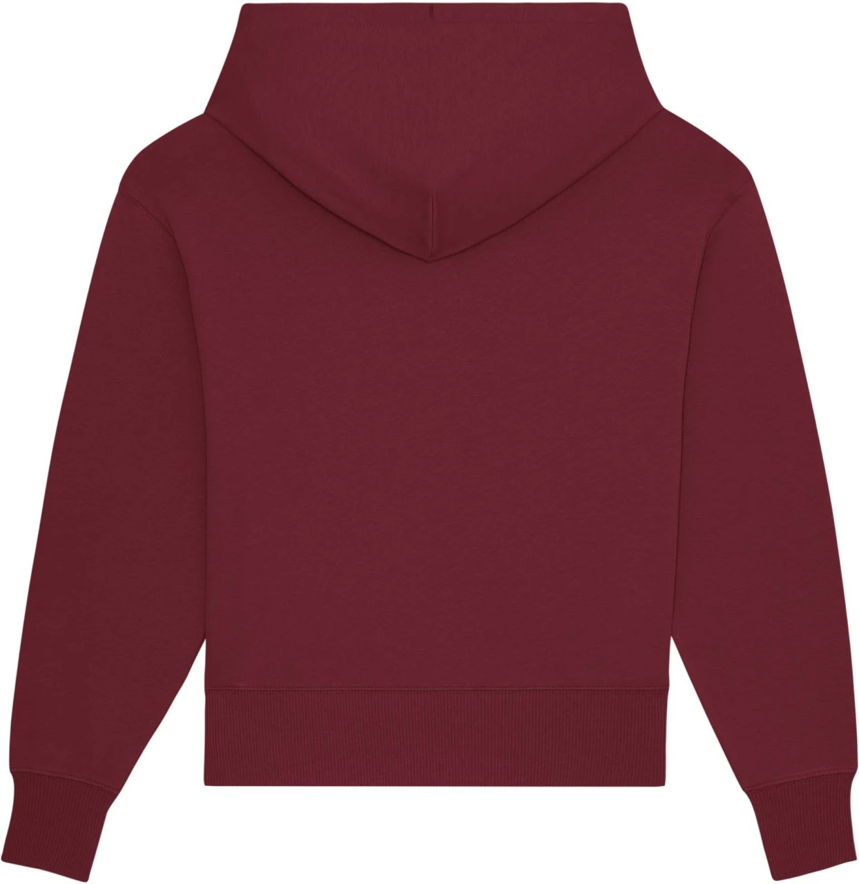 Oversized Unisex Hoodie Aus Bio-Baumwolle - Burgundy 2 Oversized Unisex Hoodie Aus Bio-Baumwolle - Burgundy – Bild 2