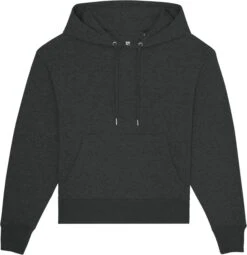 Oversized Unisex Hoodie Aus Bio-Baumwolle - Dark Heather Grey