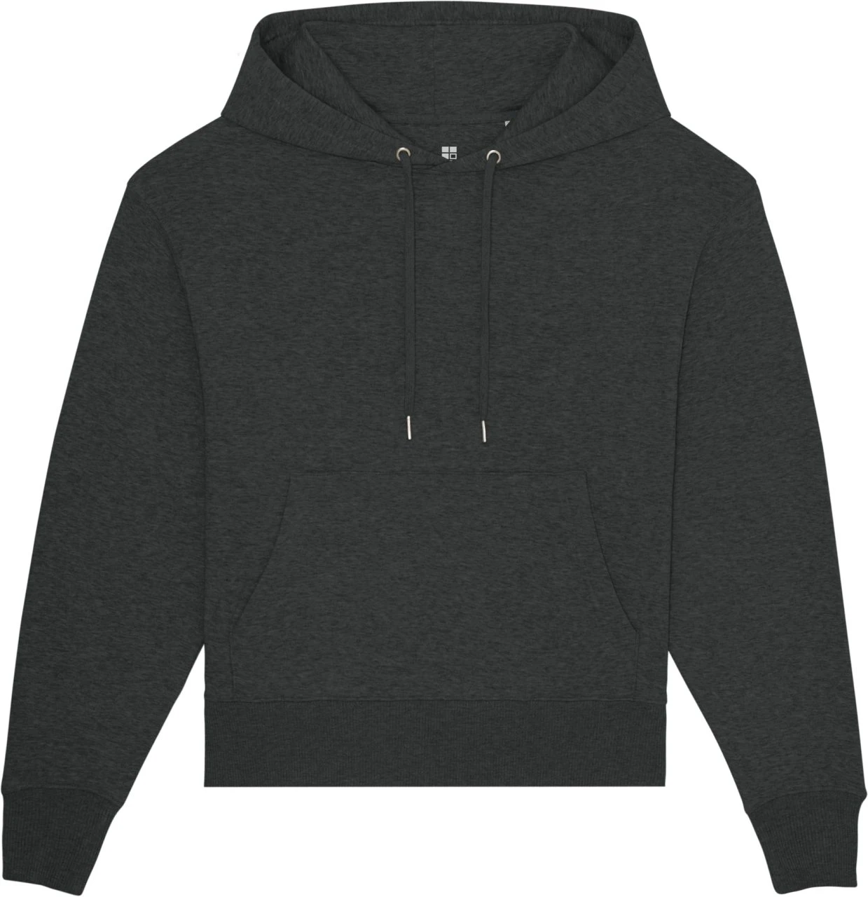 Oversized Unisex Hoodie Aus Bio-Baumwolle - Dark Heather Grey 1 Oversized Unisex Hoodie Aus Bio-Baumwolle - Dark Heather Grey