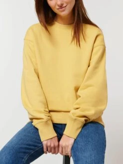Oversized Unisex Sweatshirt Aus Bio-Baumwolle - Jojoba 17 Oversized Unisex Sweatshirt Aus Bio-Baumwolle - Jojoba -MELA Geschaft U857 067 Unisex Sweater aus Bio Baumwolle und rec Polyester nachhaltig und fair vegan 1280x1280