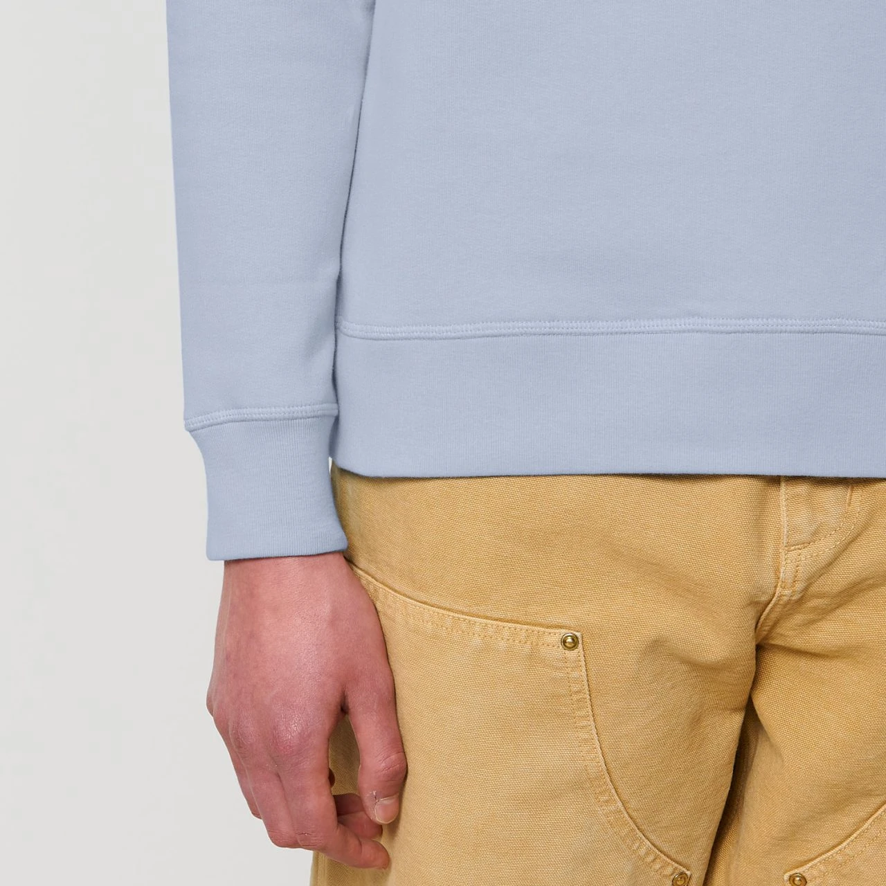 Unisex Sweatshirt Aus Bio-Baumwolle - Serene Blue 5 Unisex Sweatshirt Aus Bio-Baumwolle - Serene Blue – Bild 5