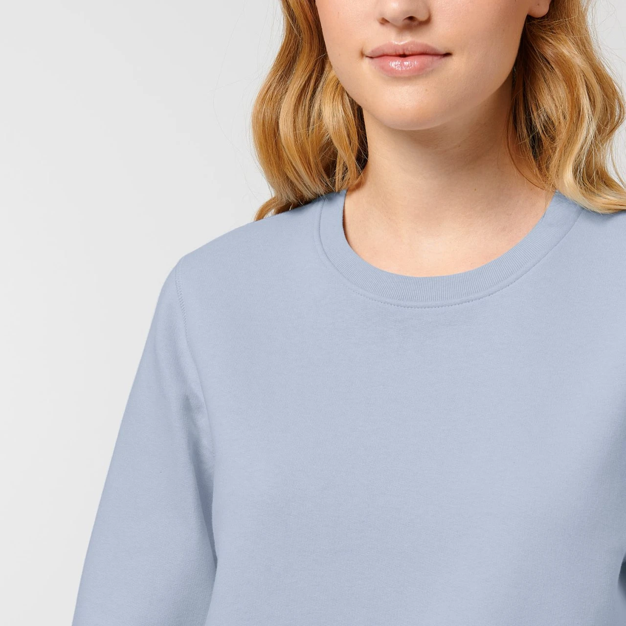 Unisex Sweatshirt Aus Bio-Baumwolle - Serene Blue 8 Unisex Sweatshirt Aus Bio-Baumwolle - Serene Blue – Bild 8