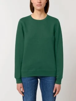 Unisex Sweatshirt Aus Bio-Baumwolle - Bottle Green -MELA Geschaft U868 224 fair trade Pullover fuer Sie und Ihn aus zertifizierter Bio Baumwolle mit rec Polyester bottle green vegan 1280x1280