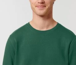 Unisex Sweatshirt Aus Bio-Baumwolle - Bottle Green -MELA Geschaft U868 224 klassisches Unisex Sweatshirt aus Bio Baumwolle und recyceltem Polyester bottle green Rundhalsausschnitt mit Rippbuendchen 1280x1280