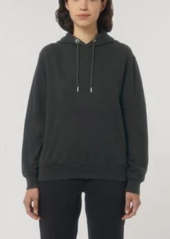 Vintage Terry Hoodie Aus Bio-Baumwolle - G. Dyed Black Rock -MELA Geschaft Unisex Bio Baumwoll Hoodie U040 140 1280x1280