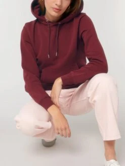 Terry Hoodie Aus Bio-Baumwolle - Burgundy -MELA Geschaft Unisex Hoodie Terry Stoff U011 244 1280x1280
