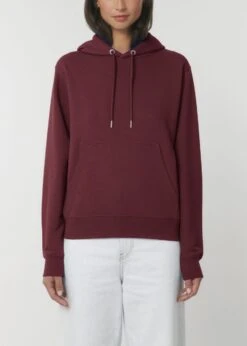 Terry Hoodie Aus Bio-Baumwolle - Burgundy -MELA Geschaft Unisex Hoodie burgundy vegan U011 244 1280x1280
