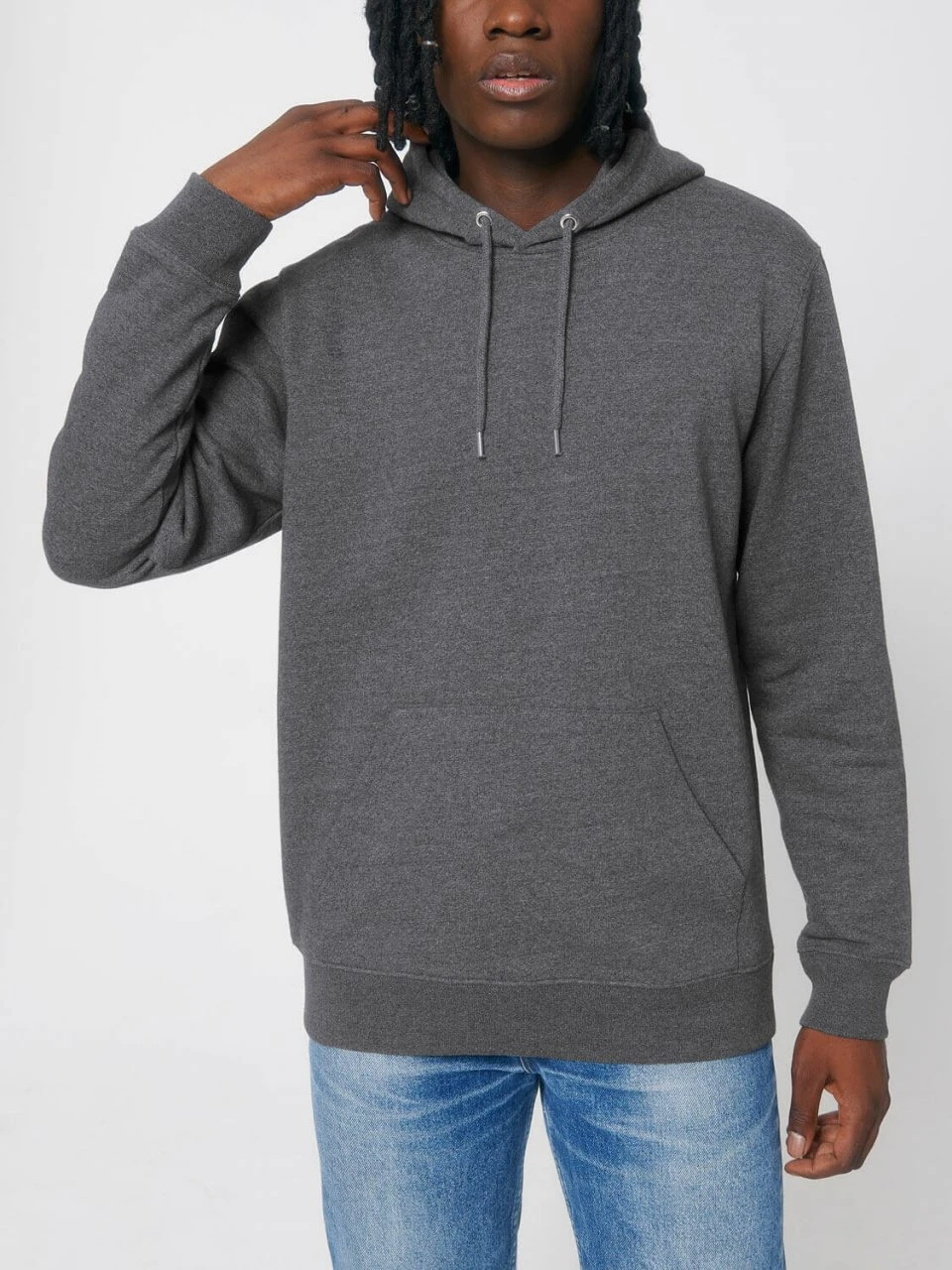 Unisex Hoodie Aus Bio-Baumwolle & Recycelter Baumwolle - Re-black 4 Unisex Hoodie Aus Bio-Baumwolle & Recycelter Baumwolle - Re-black – Bild 4