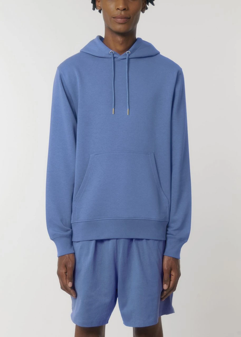 Terry Hoodie Aus Bio-Baumwolle - Bright Blue 4 Terry Hoodie Aus Bio-Baumwolle - Bright Blue – Bild 4
