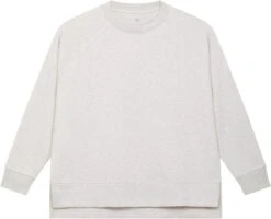 Oversized Raglan-Sweatshirt Aus Bio-Baumwolle - Cream Heather Grey