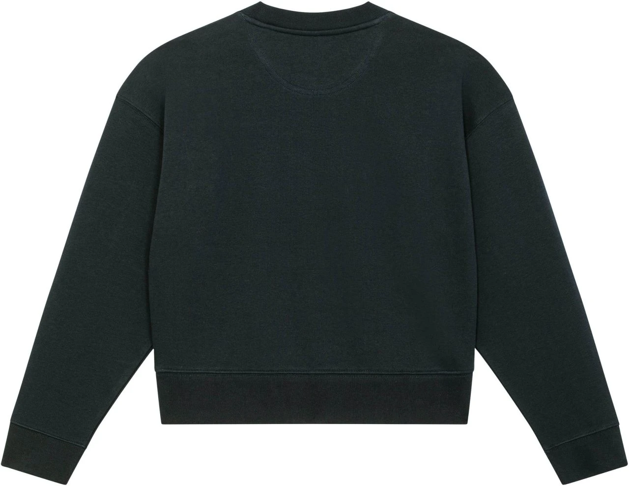 Cropped Sweatshirt Aus Bio-Baumwolle - Black 2 Cropped Sweatshirt Aus Bio-Baumwolle - Black – Bild 2
