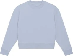 Cropped Sweatshirt Aus Bio-Baumwolle - Serene Blue