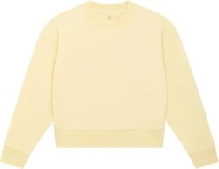 Cropped Sweatshirt Aus Bio-Baumwolle - Butter